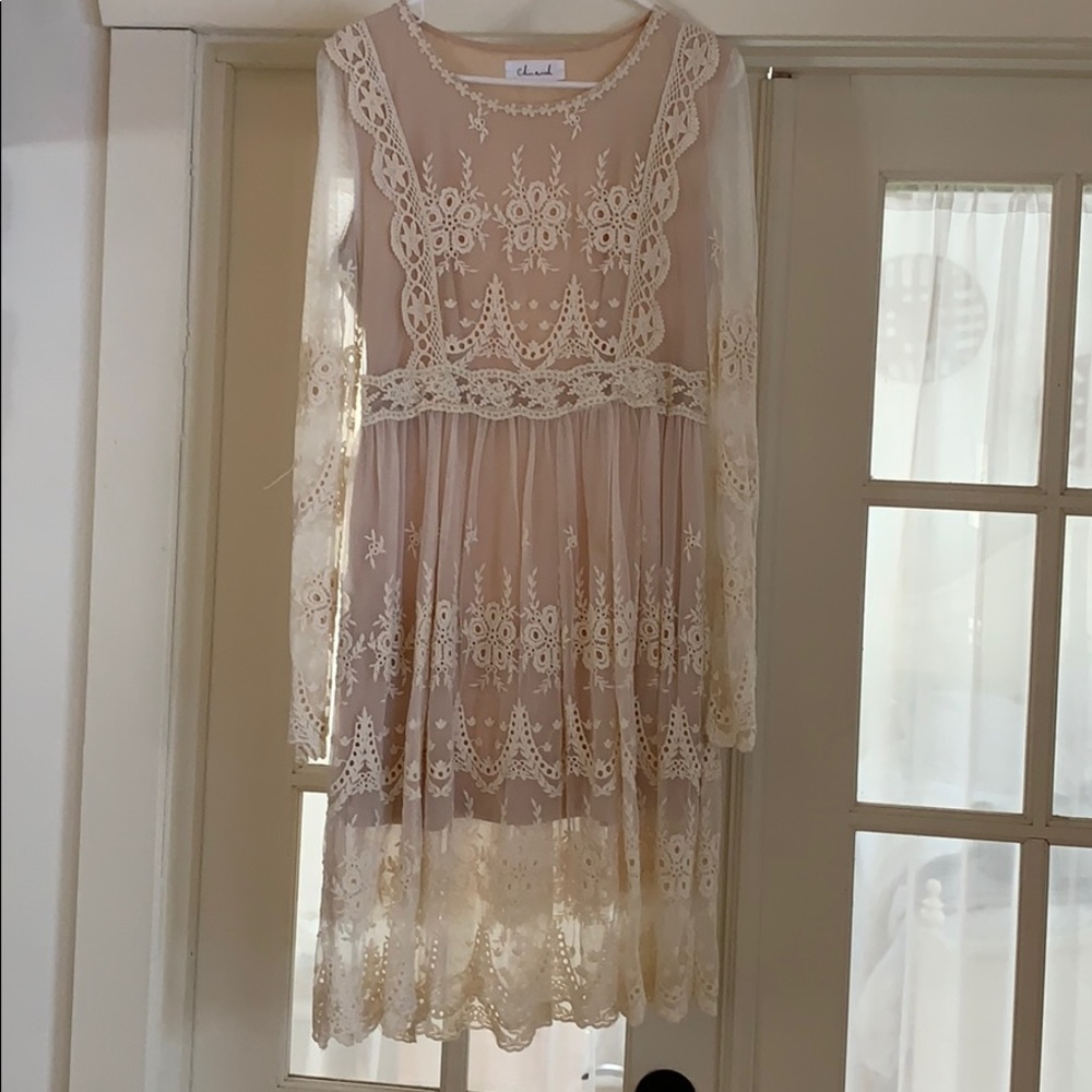 Ivory lace dress